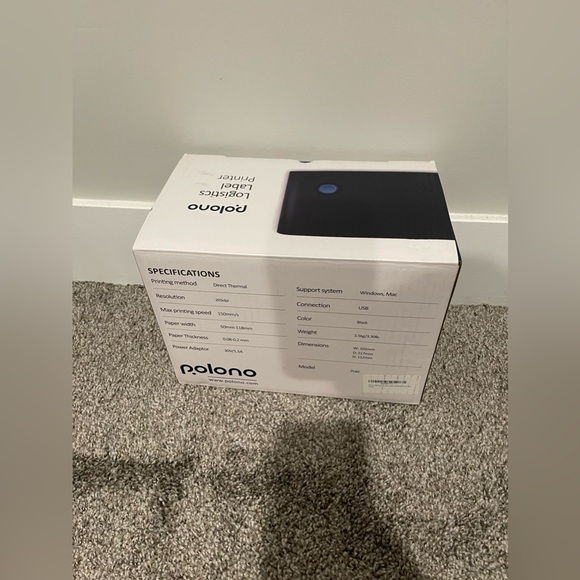 POLONO Label Printer 150mm/s 4x6 Thermal Label Printer PL60 - Purple - Picture 5 of 13